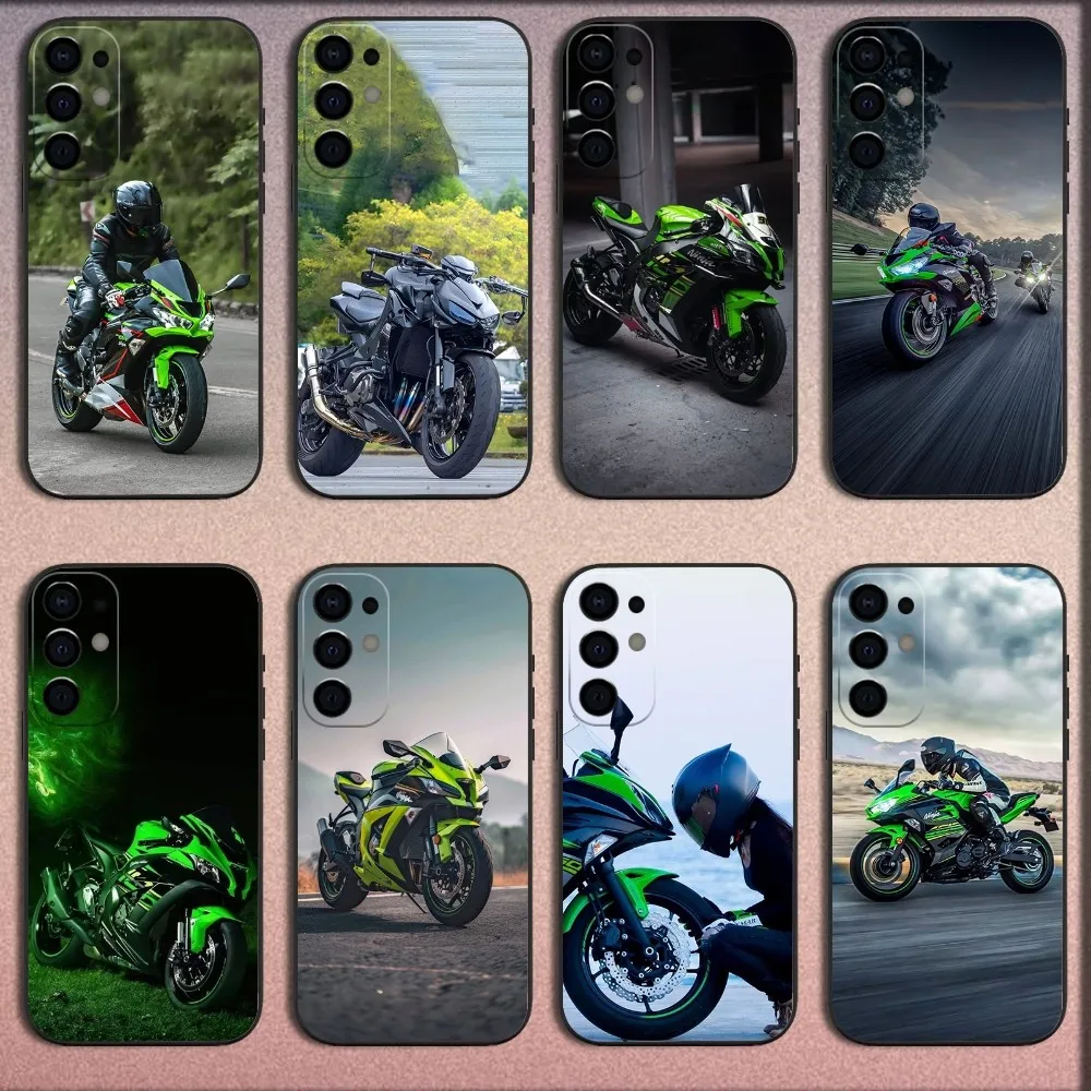 Moto K-Kawasakis-Bike Phone Case For Samsung S25,S24,S21,S22,S23,S30,Ultra,S20,Plus,Fe,Lite,Note,10,9,5G Black Soft Cover