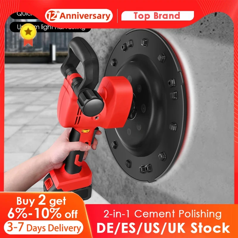 Máquina de Concreto Elétrico com Haste de Mistura Li-battery Power Argamassa de Cimento Polimento de Parede Makita Battery em 1