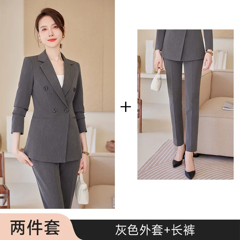 Long Sleeve Suit Coat Women's Autumn and Winter Clothing Korean Style Temperament Office Wear Interview Formal Wear Work Clothes