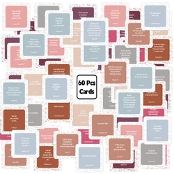 Unique Bible Verse Cards,60pc Assorted Mini Scripture Encouragement Inspirational Card,Women's Prayer Card Christian Bible Gifts