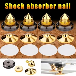 1/2/4/6PCS Speakers Stand Feet Foot Pad Pure Copper Gold Loudspeaker Box Spikes Cone Floor Foot Nail M28*26