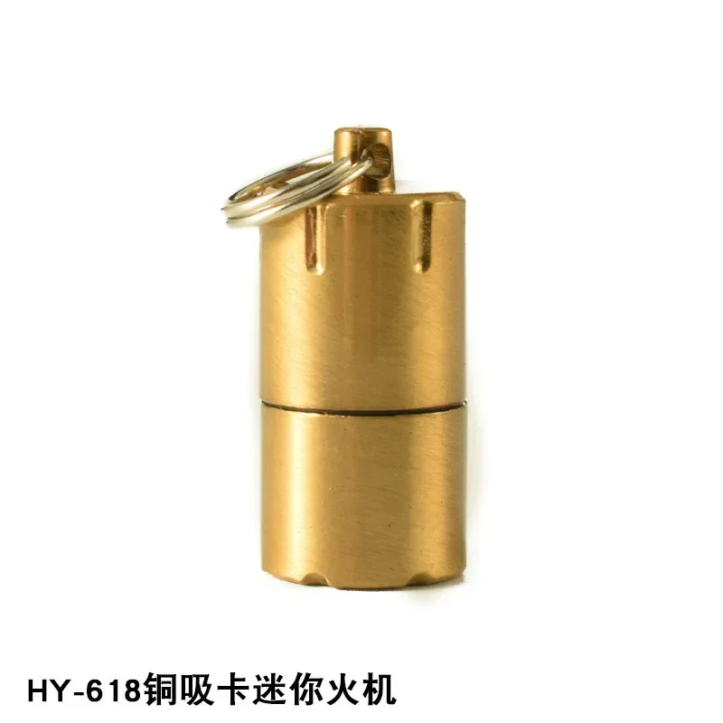 Metal Windproof Gasoline Kerosene Lighter Mini Keychain New Creative Lighter Cigarette Accessories Mens Gadgets