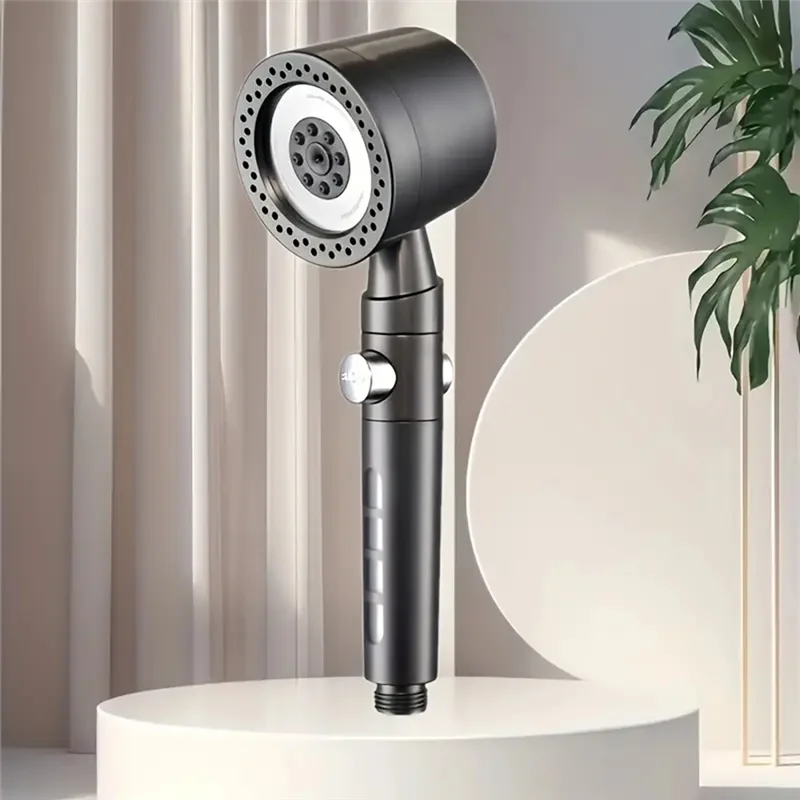 【Berserk】Powerboost 5-Mode Handheld Shower Head With Water Saving Filter For Strong Pressure, One-Button Stop, Bathroom Accessor