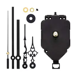 1 Set HR9403 Pendulum Clock Movement DIY Movement Kits - Wall Clock Movement Mechanism with 5Pcs Long Hands