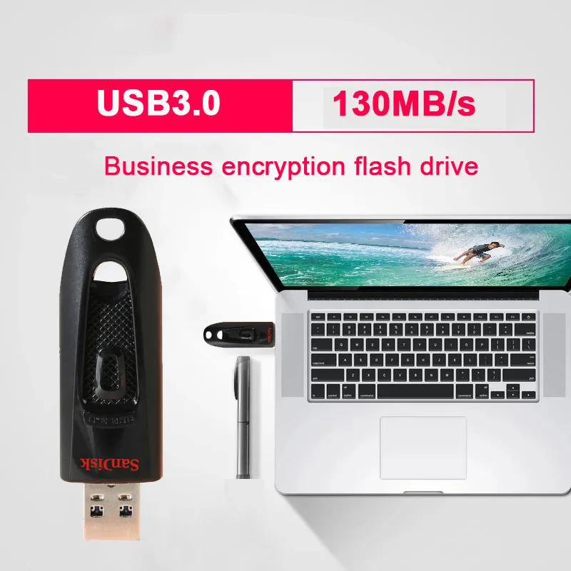 SanDisk USB Flash Drive USB 3.0 512GB 256GB 128GB 64GB 32GB Super Mini Pen Drive High speed usb3.1 Memory Stick 16GB U Disk