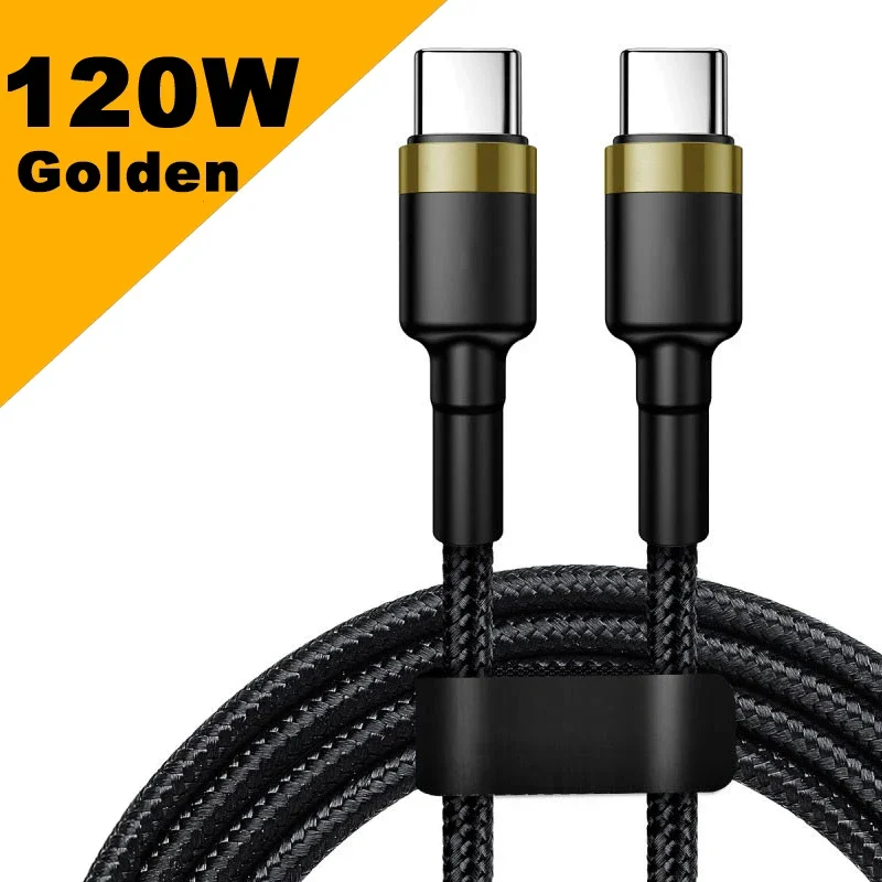 PD 120W Fast Charging Cable Type C to Type C For iPhone 15 Pro Max Charge USB C Data Cord 0.25M 1M 1.5M 2M Usb extender cable