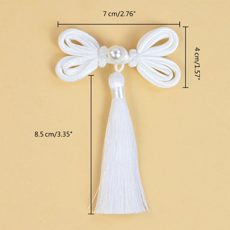 50JB Chinese Butterfly Fringe Sewing Button Cheongsam Buttons Exquisite Suitable for Fashion Enthusiasts of All Ages