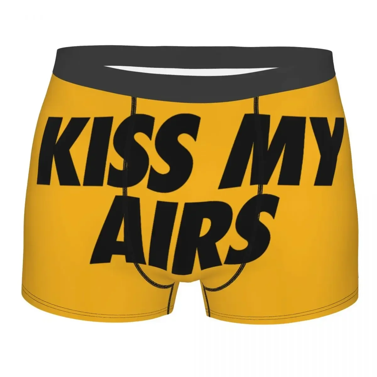 Custom Kiss My Airs Underwear Men Stretch Boxer Briefs Shorts Panties Soft Underpants For Homme