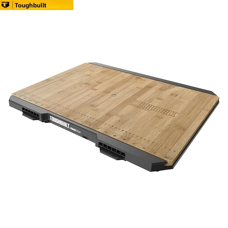 Toughbuilt stackable workbench with scale box cover detachable