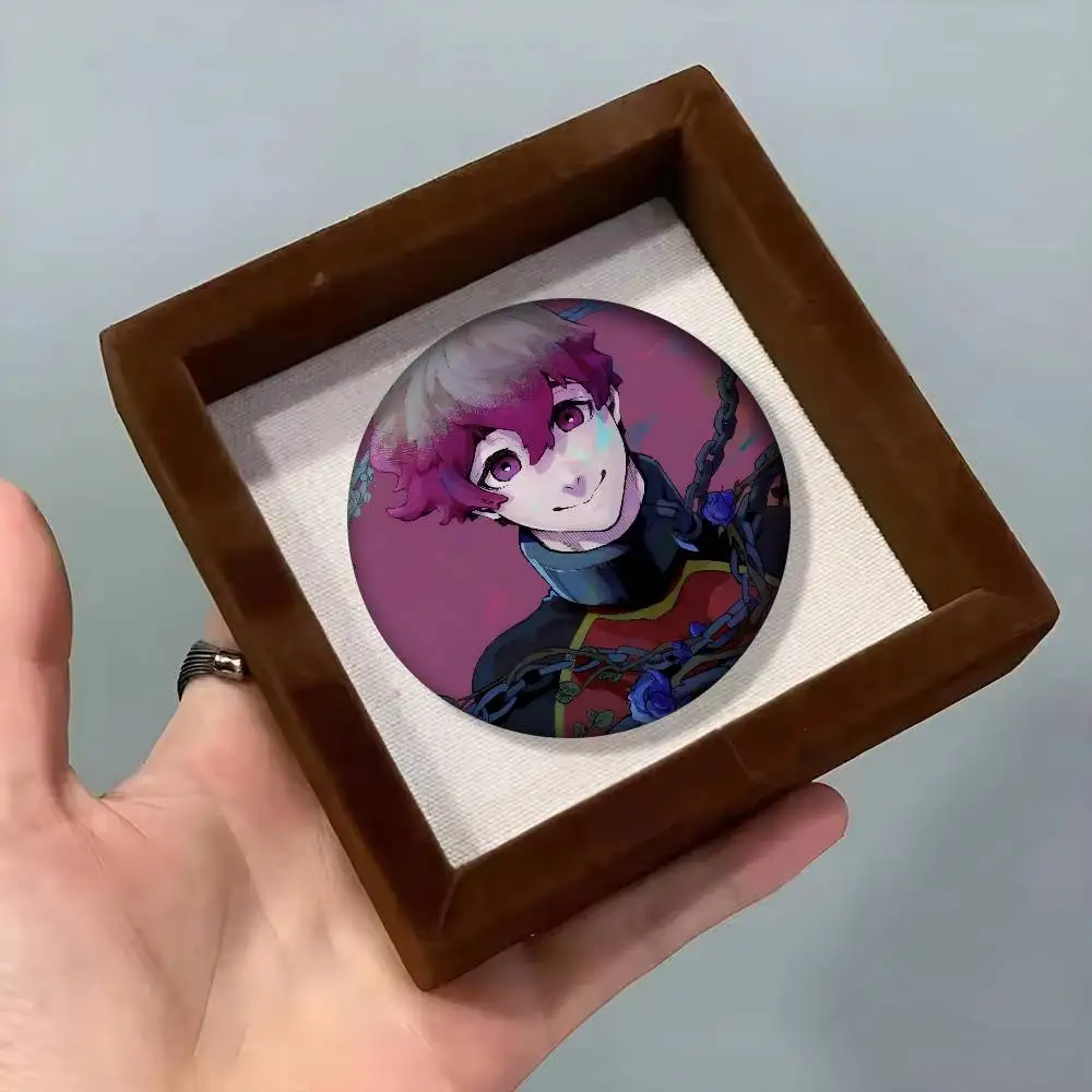 Anime Characters Alexis Ness Round  New Brooches Soft Button Pin Funny Silly Gnarpy On A Skateboard Badge Gamer Collection Gifts view 6