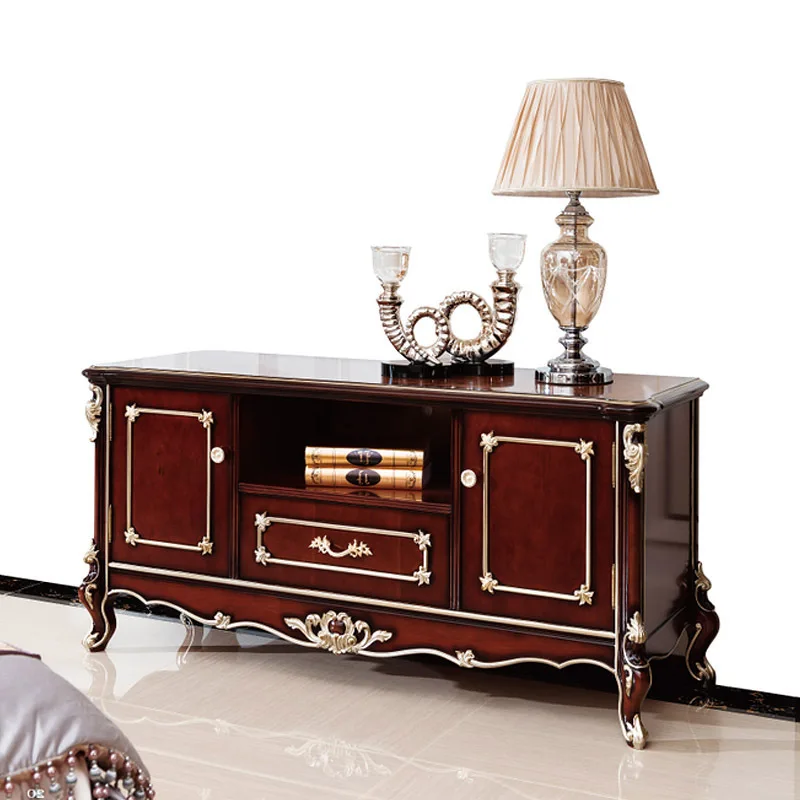 

European mahogany TV cabinet, living room floor cabinet, simple listening cabinet
