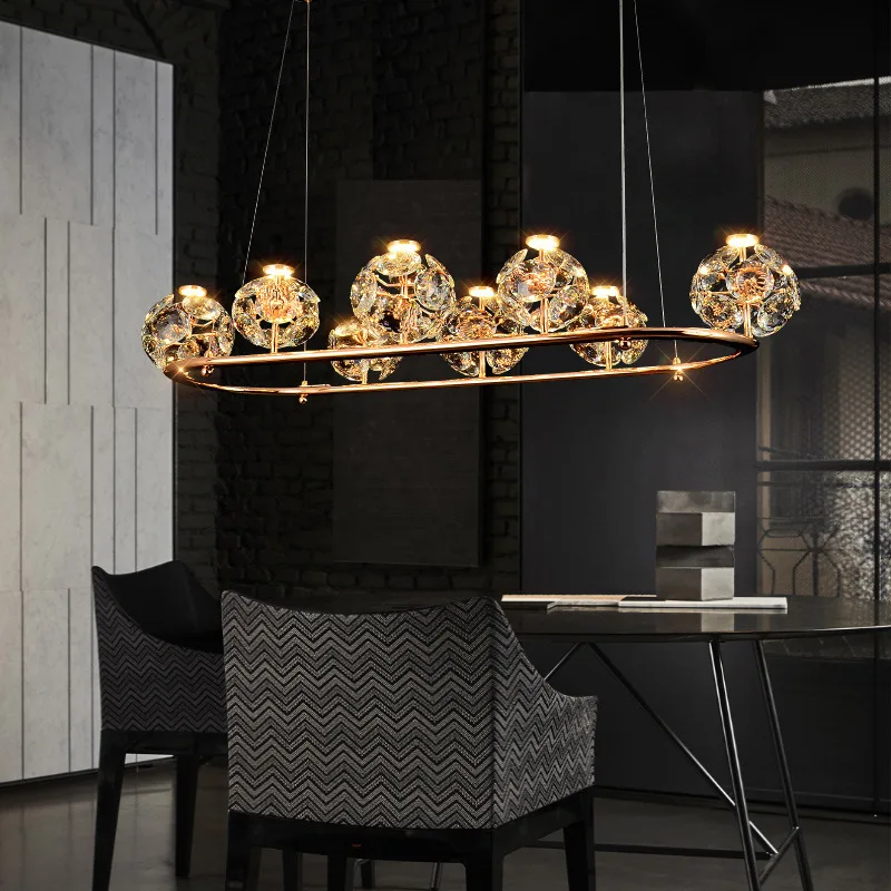 

Dandelion Crystal Pendant Light Luxury Living Room Dining Room Bedroom Pendant Duplex Villa Lobby Luxury Lighting