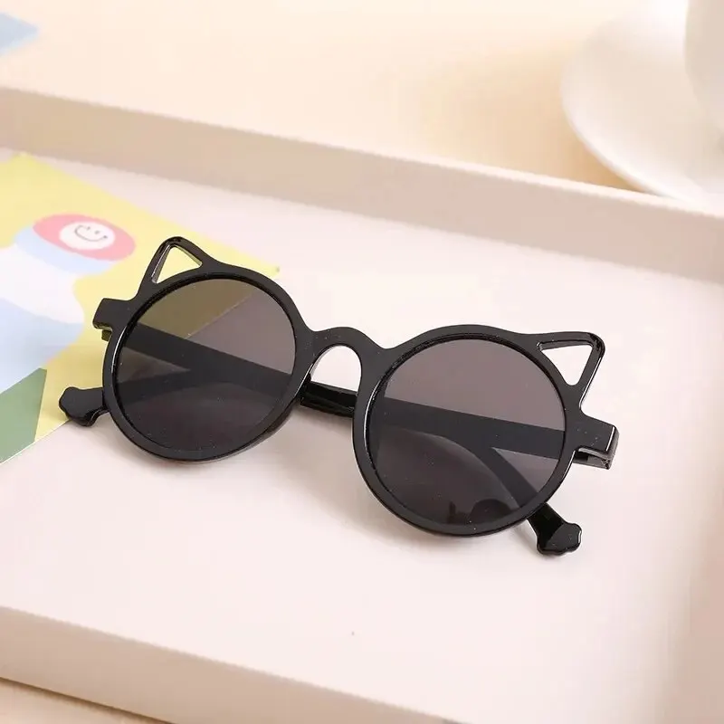 Girls Boys Cute Animal Cartoon Ears Sunglasses Outdoor Sun Protection Children Lovely Vintage Sunglasses Protection Classic Kids