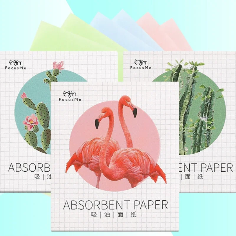 100pcs/set Oil Control Blotting Absorbent Paper Facial Oil Absorbing Sheets Paper Cleaner Matting Face Wipes Beauty Makeup Tools