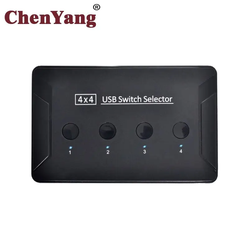 Chenyang KVM USB 3.0 Switch Selector 4 Port PCs Sharing 4 Devices for Keyboard Mouse Scanner Printer