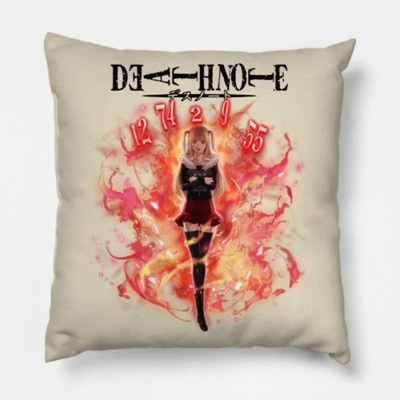 Death Note DESTRUCUCTION 45X45CM Peach skin polyester   for Death Anime Lovers