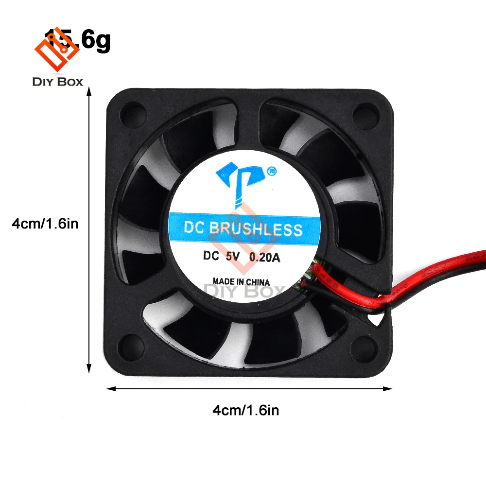 DC4010 5V 12V 24V Cooling Turbo Fan Brushless 3D Printer Parts 2Pin For Extruder DC Cooler Blower Part 4cm Black Plastic Fans