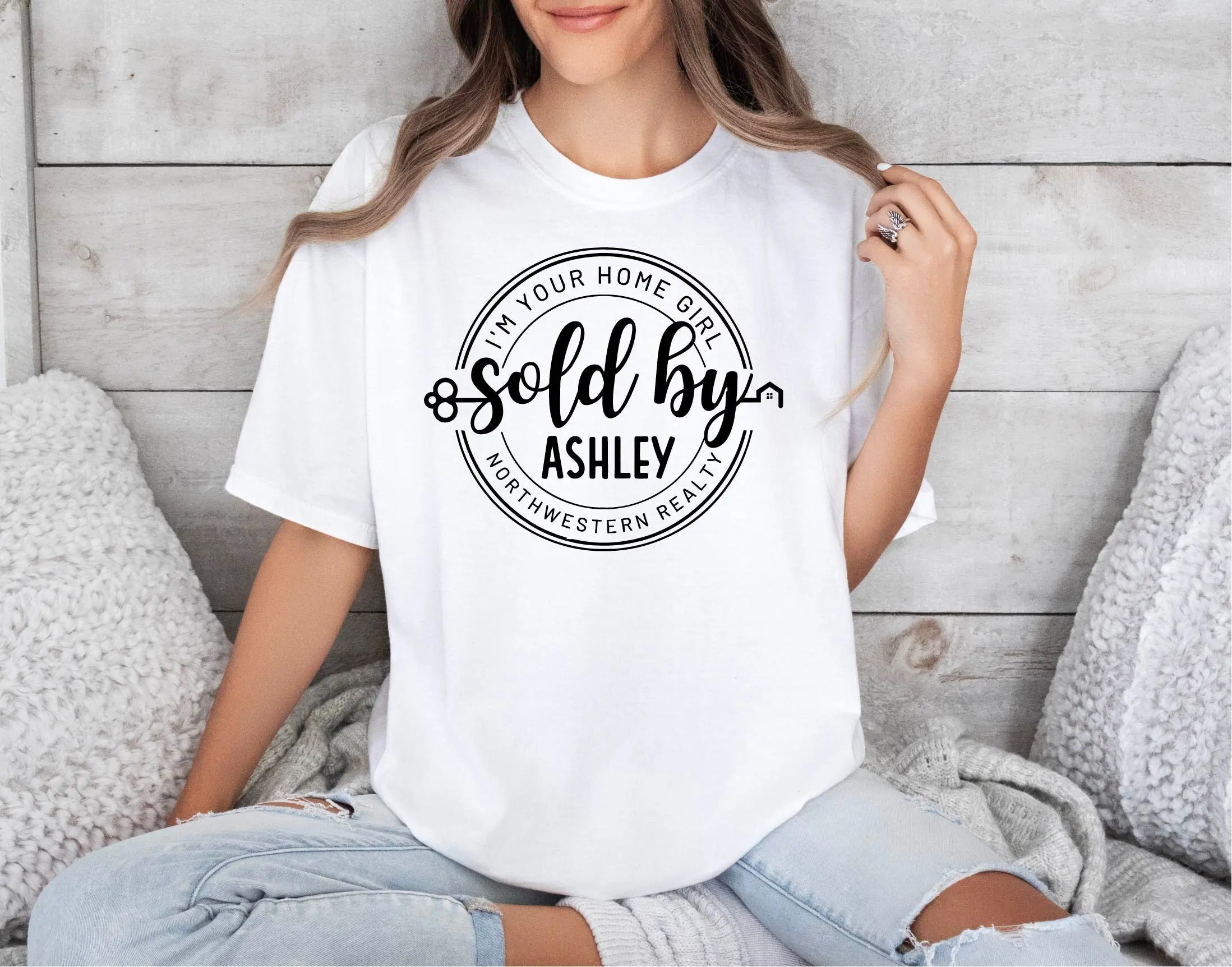 Personalized I'm Your Home Girl North Western Reality Sold By Realtor T Shirt Comfort Colors Real Estate Agency Birthday