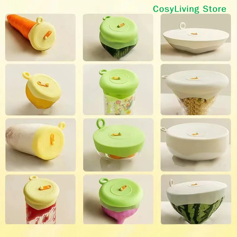 1/3Pcs Silicone Stretch Food - Silicone Stretch Lid 评论和价格