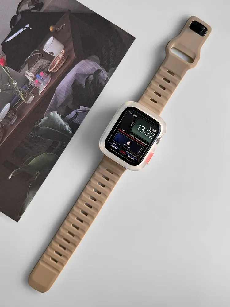 Tpu Case And Silicone Strap for Apple Watch Ultra2 S9 8 7 6 5 4 SE i Watch 49mm 45mm 44mm 41mm 40mm Protective Cover Bracelet