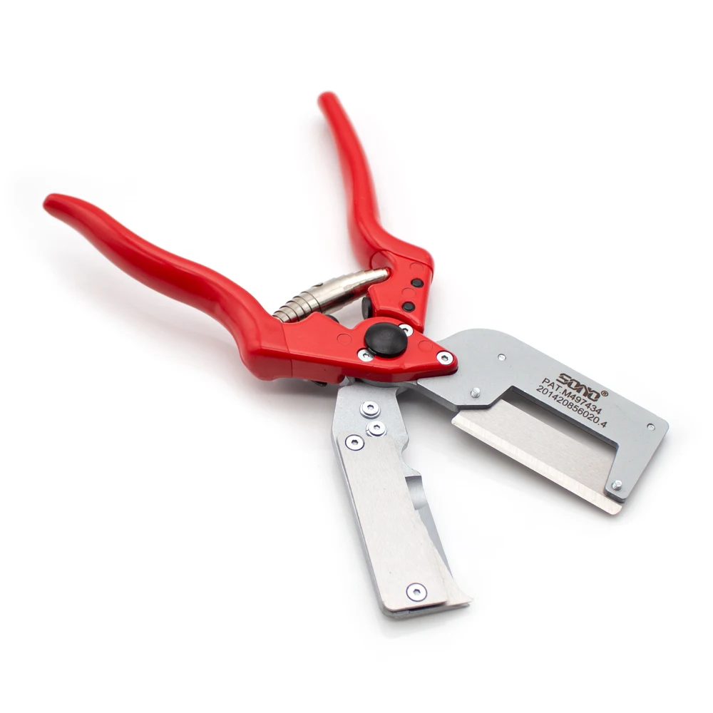 J60 Multifunctional Grafting Shears Fruit Tree Seedling Grafting Tool SK5 Steel Cutter Blade Aluminium Alloy Handle