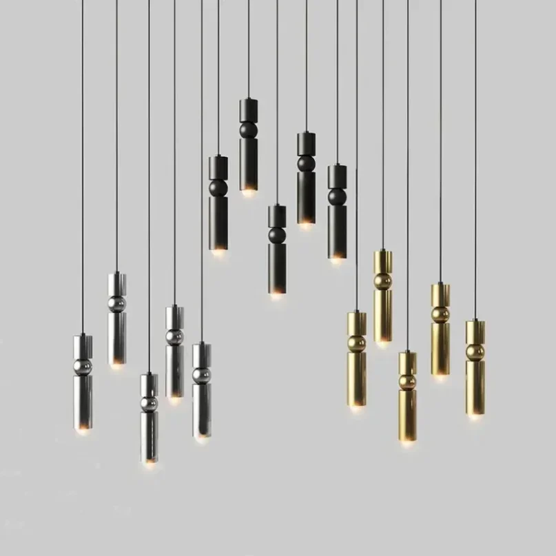 

2025 Nordic Led Chandelier Spotlight Pendant Lights Bedside Bedroom Reading Light Home Decor Pendant Lamp For Dining Room Kitche