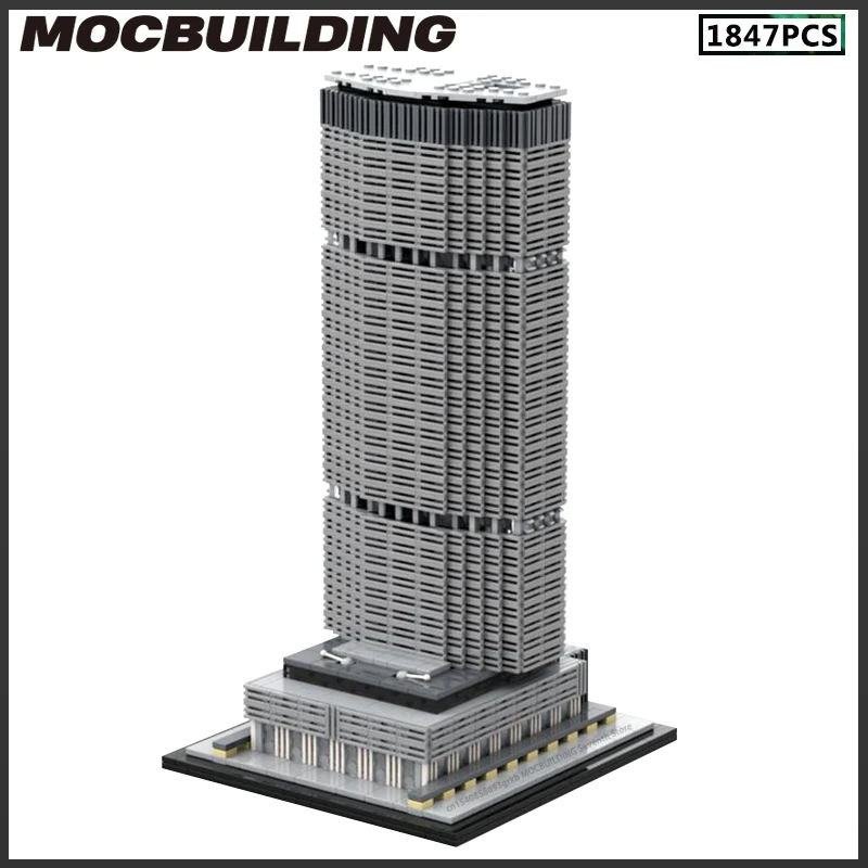 1:800 Scale Grand Central Terminal Station Architecture MOC Building Blocks DIY Assembly Bricks Collection Dispaly Toy Xmas Gift
