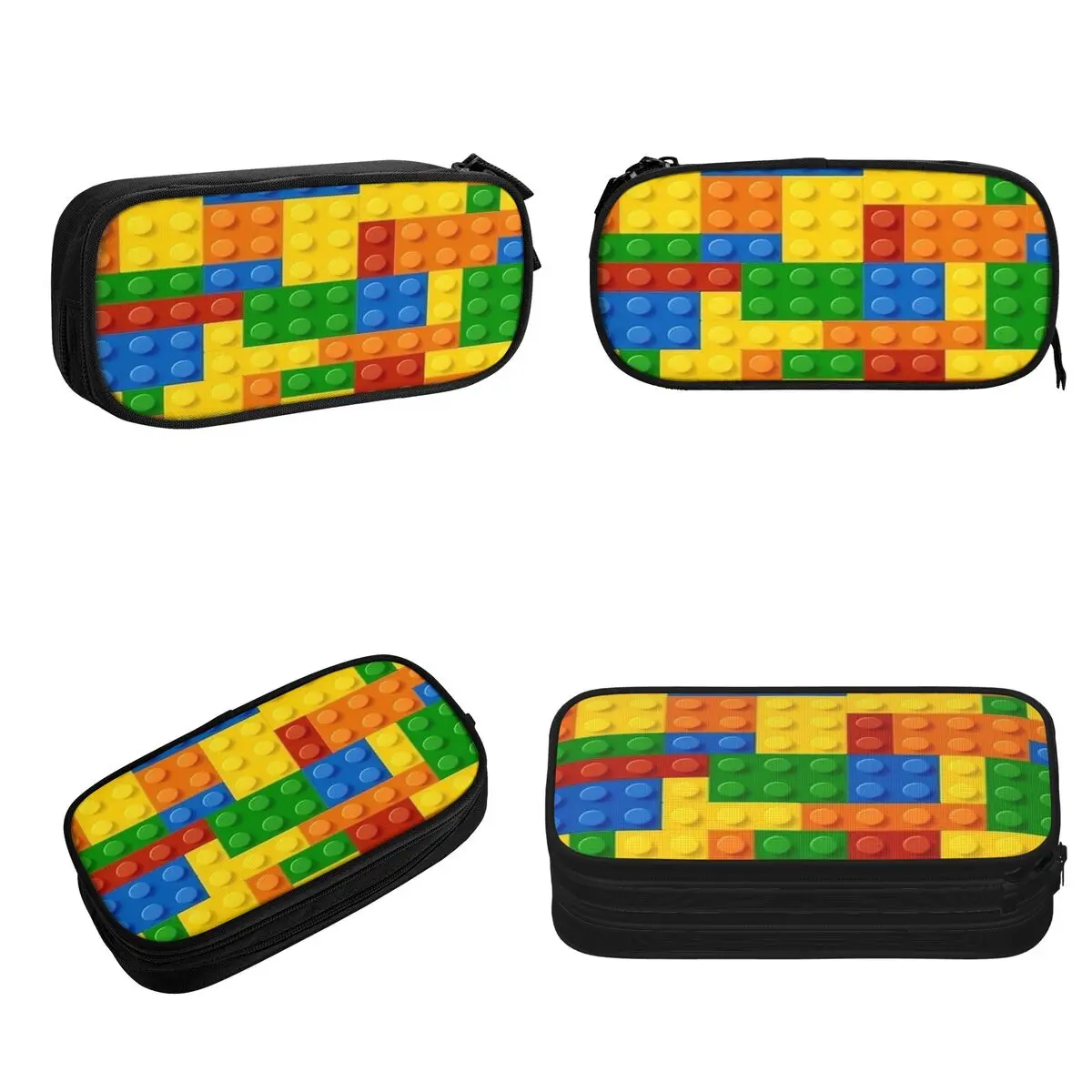 Hit The Bricks Pencil Cases Large Storage Pen Bags Pen Box Pencil Pouch For Boys Girls Students Stationery School Office