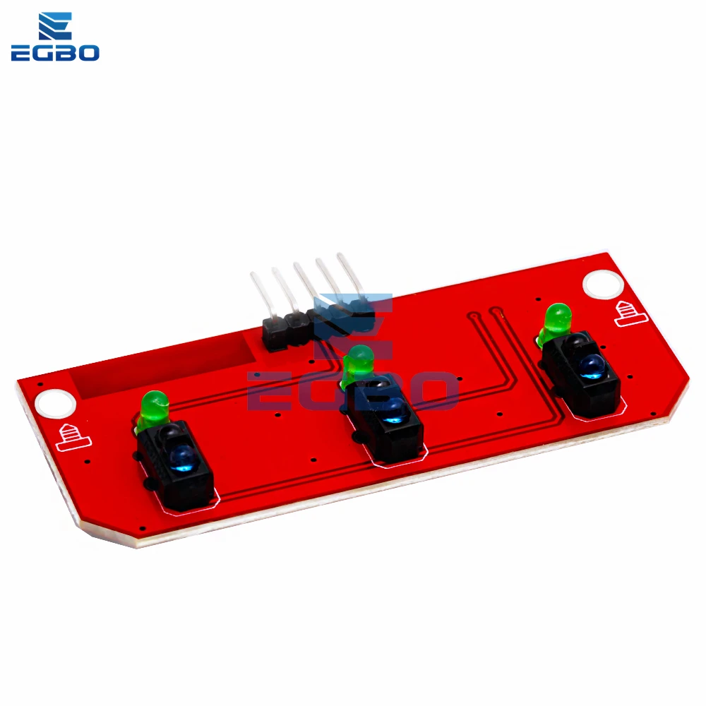 وحدة استشعار الأشعة تحت الحمراء TCRT5000 ذات 3 قنوات: تتبع عاكس بالأشعة تحت الحمراء - لدورية خط السيارة الروبوتية وتجنب العوائق