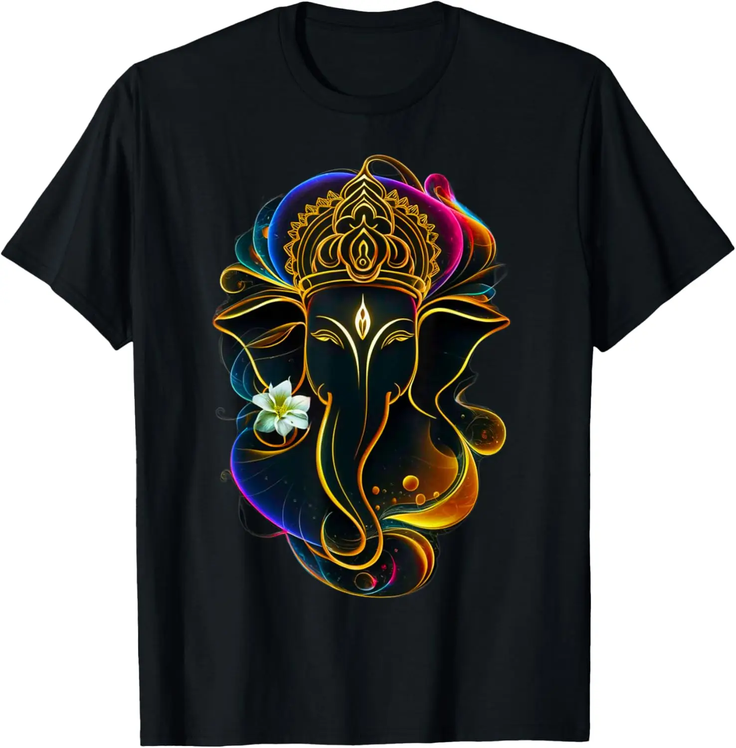 

Hindu Ganesha Puja Elephant God India Meditation Yoga Murti T-Shirt