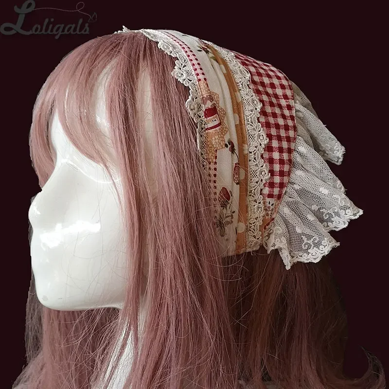 

Strawberry & Plaid ~ Sweet Lolita Hairband by Infanta