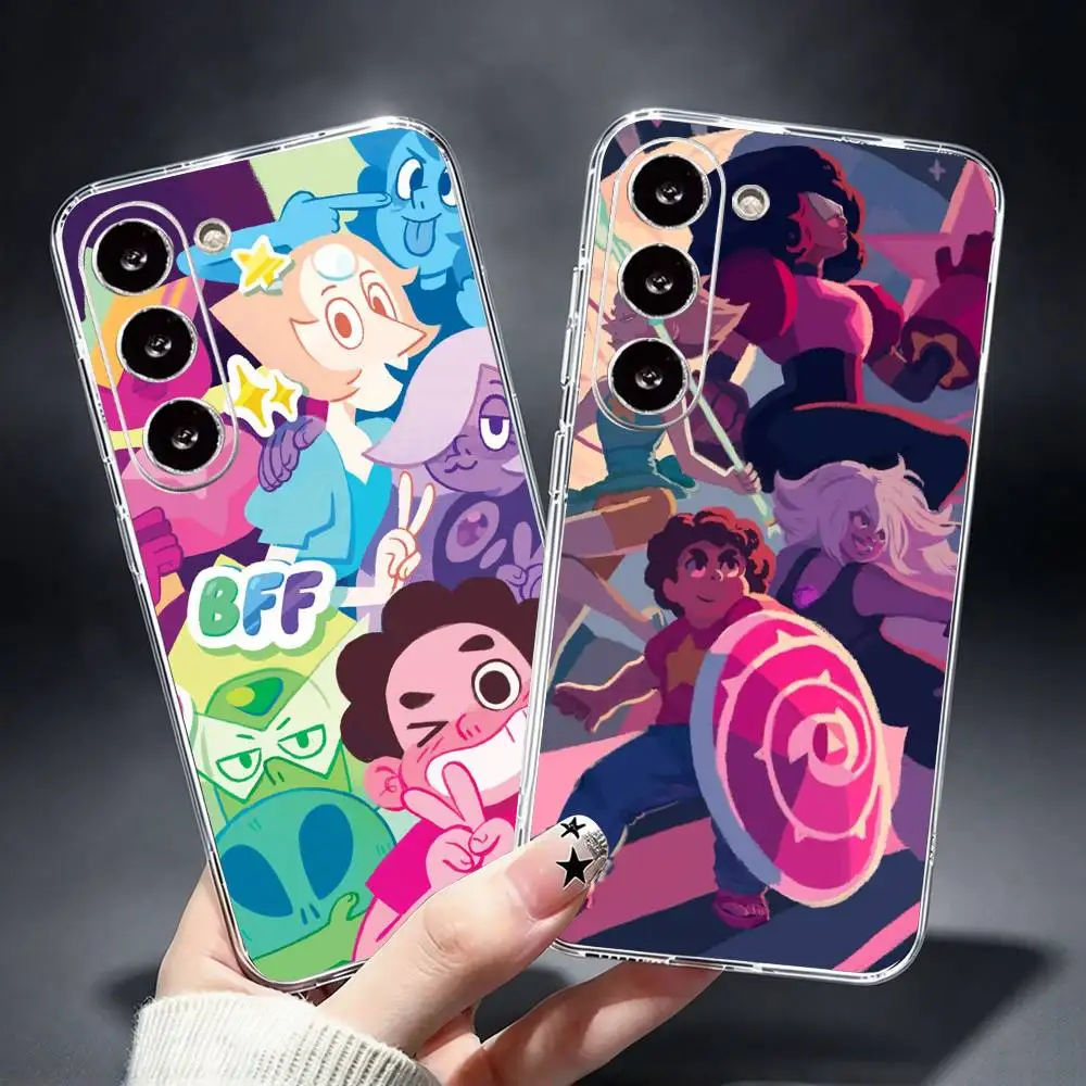 Cartoon S-Steven-Universe Phone Case Silicone Soft for Samsung Galaxy A73,A72,A71,A70,A53,A52,A51Cover