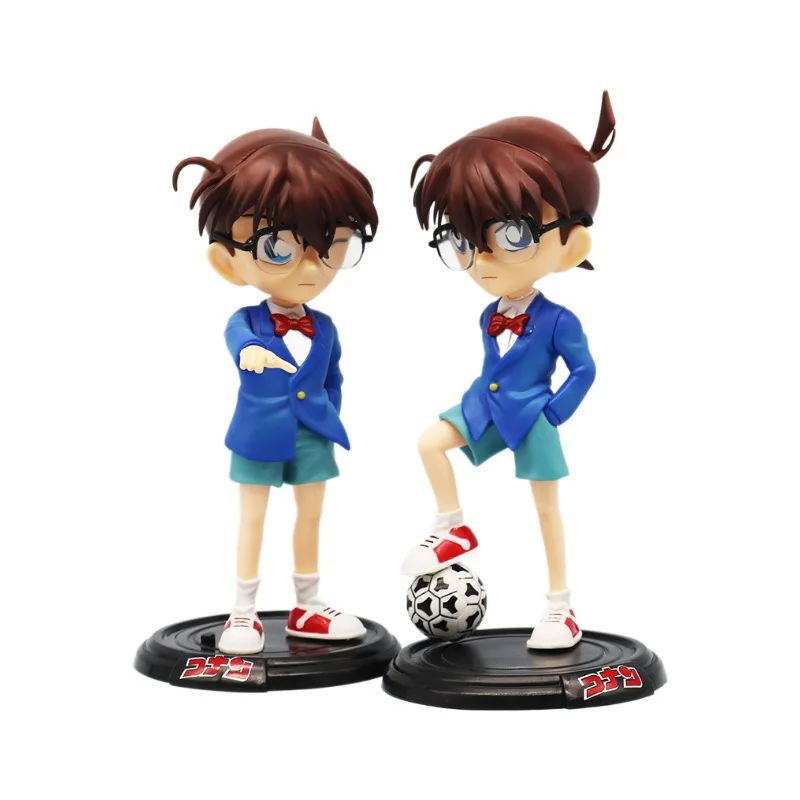 

Bandai Detective Conan Action Figure Handmade Kudo Shinichi Confident Conan Thief Kidd GK Dress Football Conan Handmade Ornament