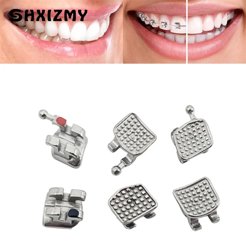 Dental Brackets Orthodontic Brace Metal Monoblock Mini Roth MBT 022 345 Hook For Teeth Dental Treatment Materials