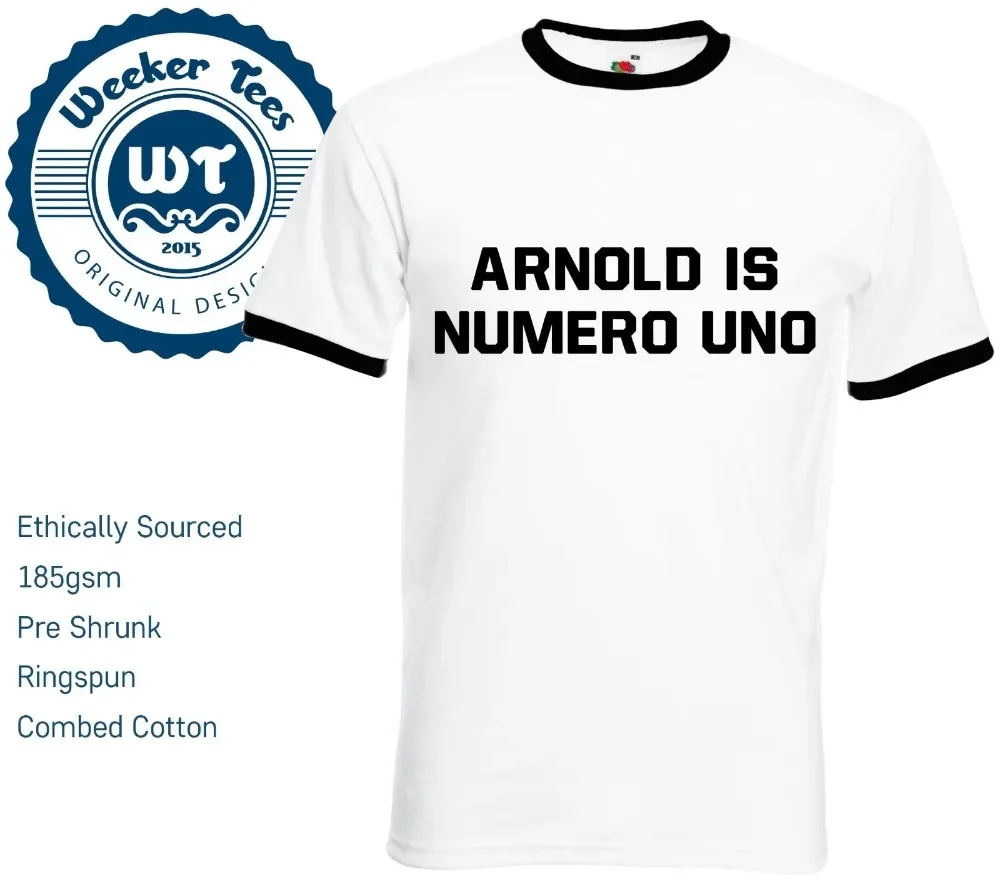 Fashion 3D T Shirt Hot 2019 Man Clothes Fashion Casual Arnold Is Numero Uno T Shirt Worn By Arnold New Customisable Top Tee
