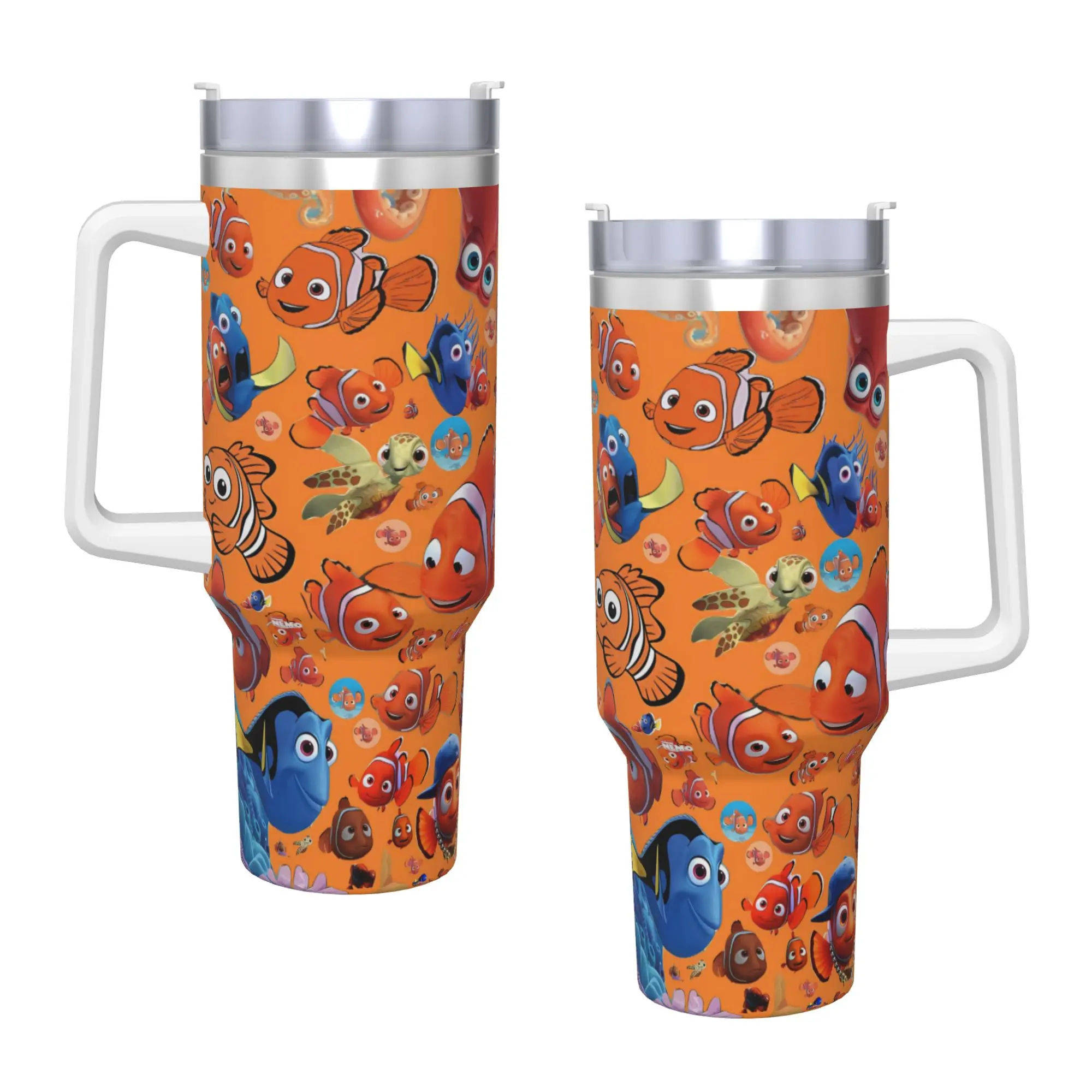 Stainless Steel Tumbler Custom Kawaii Finding Nemos Thermal Cups  Keep Heat Cold Drink Car Mugs Travel Graphic Water Bottle