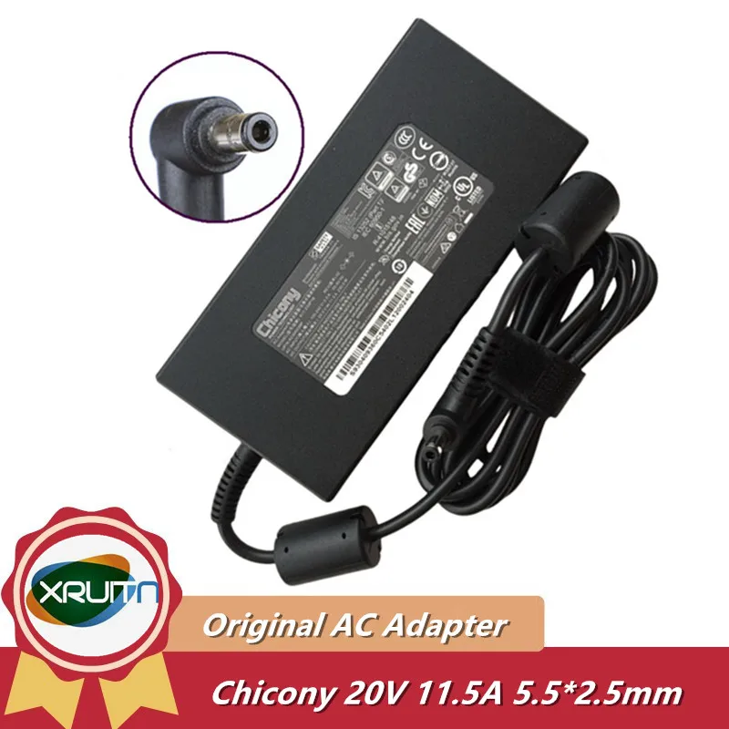 

Genuine Chicony A17-230P1B 230W 20V 11.5A 5.5x2.5mm A230A038P AC DC Adapter For MSI Creator 15 A10SF-041 GS66 Stealth 10UH-444