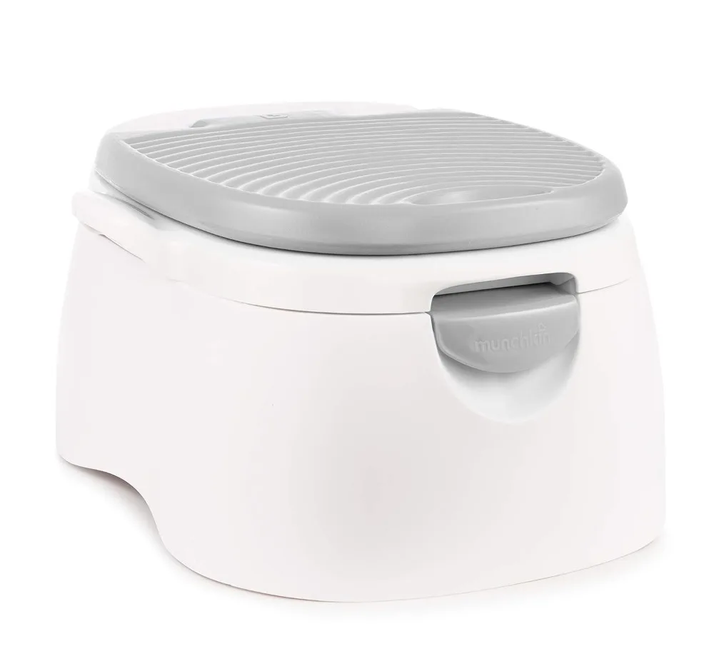 3-in-1 Potty Training Seat with Step Stool, Removable Bowl for Easy Cleaning, Grey