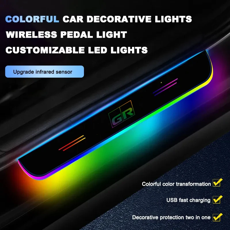 Carro sem fio LED Limiar Luz, Toyota GR Chr Yaris Corolla Auris Hilux Celica Verso Rav4 Prius Camry Rize Innen C-HR BZ4