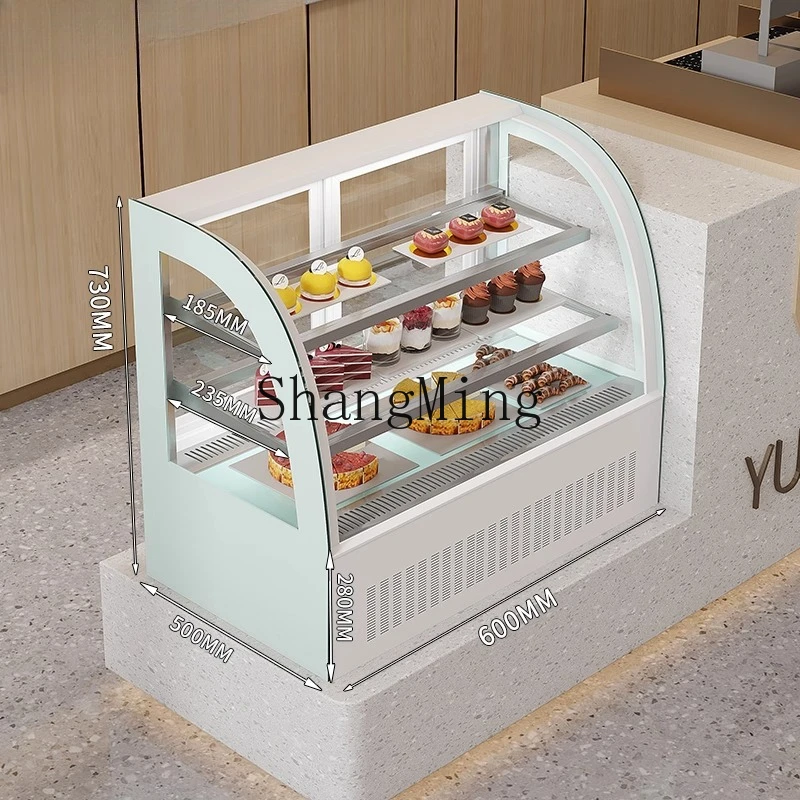 Armadietto per torte con display refrigerato da tavolo SM Piccolo dispositivo di raffreddamento dell'aria fresca refrigerato per alimenti cotti West Point