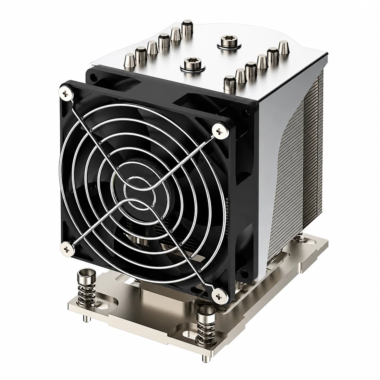 AMD SP6 CPU Cooler 6 Heat Pipes 4-Pin PWM Fan Copper Base Aluminum Fins 300W TDP Server Workstation Cooling Solution Kit