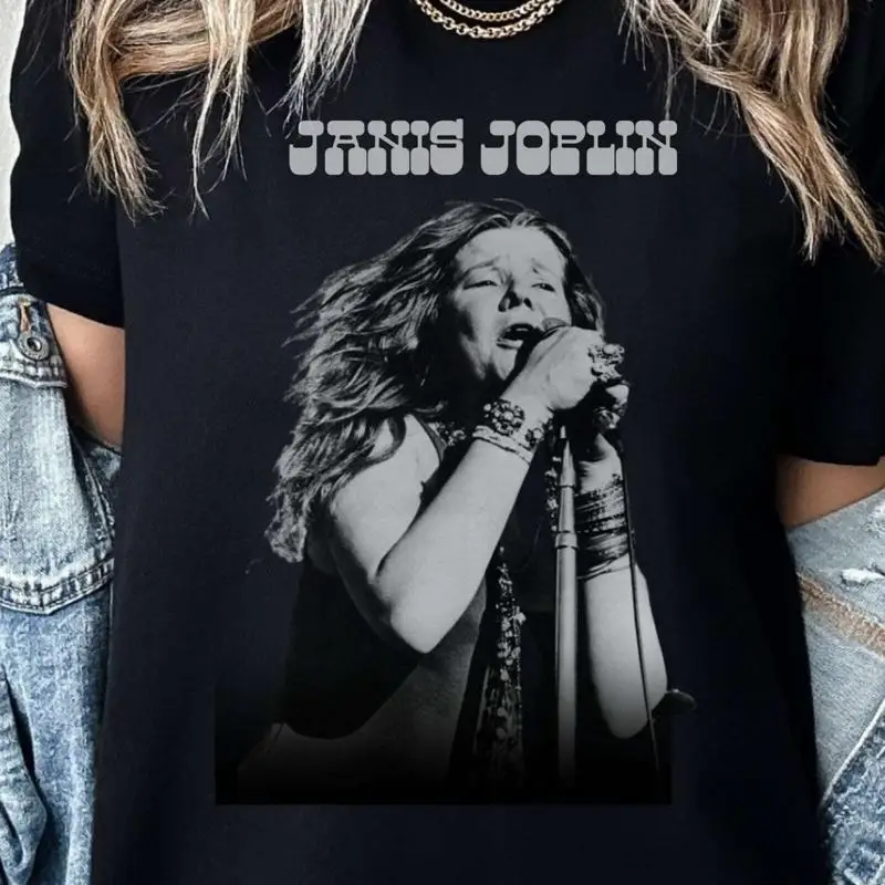 Janis Joplin T Shirt Band Vintage Aesthetic Retro