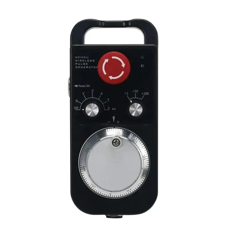 Maxgeek XCWGP-06 Wireless Pulse Generator Handle Unit CNC MPG Wireless Manual Pulse Generator with Emergency Stop Function