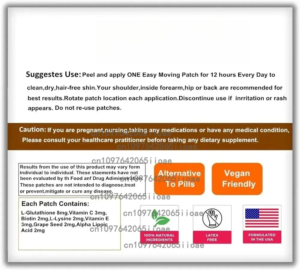 30 patchs L arginine L complexe de citrulline patchs transdérmiques oxyde nitrique pour hommes Booster