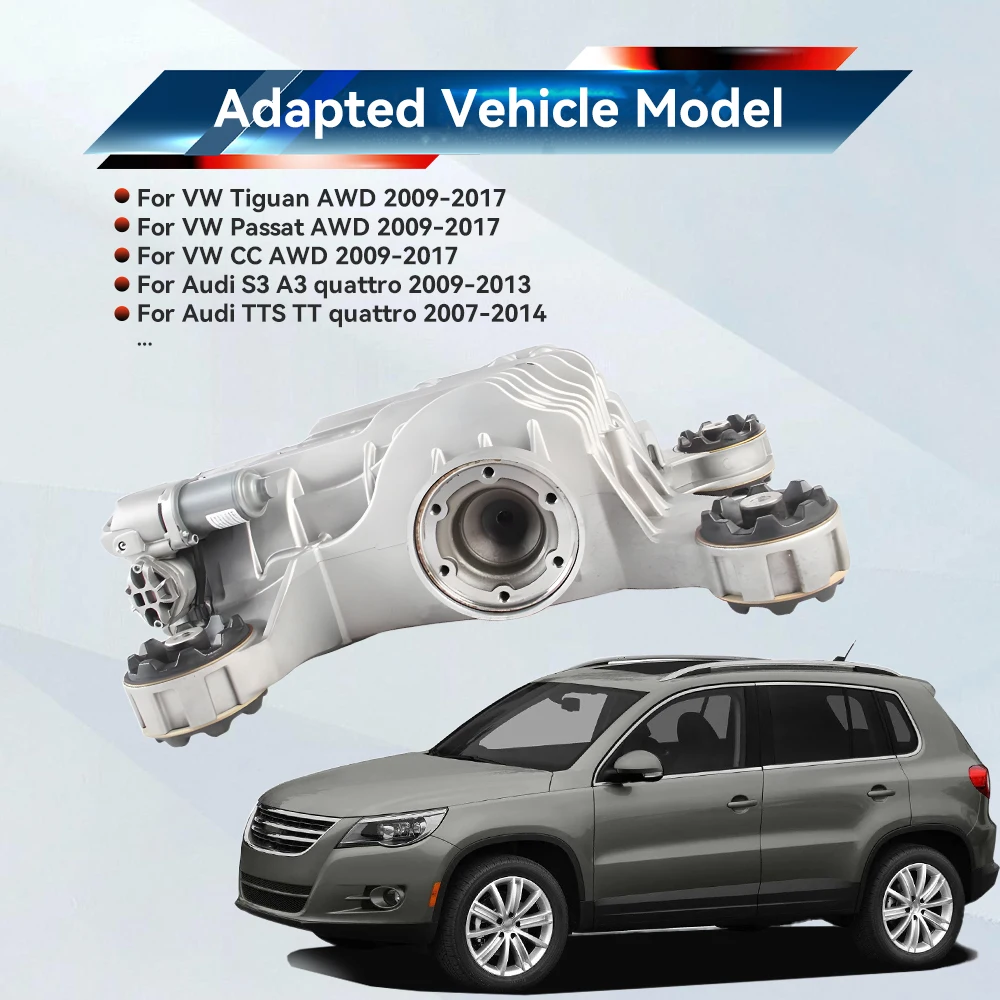 مجموعة الناقل التفاضلي للمحور الخلفي من Inefala لسيارة VW GolfR AUDI SKODA 2009-2017 0BR525010G 0BR525010B 0AY525010D 0BS525010A