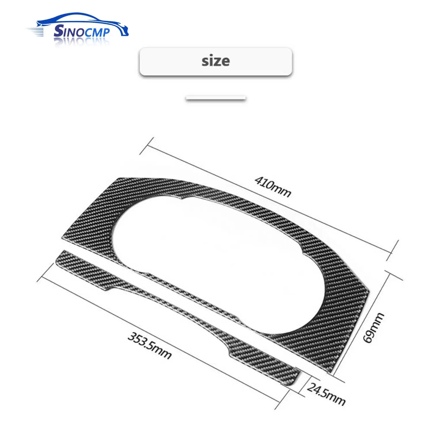 

2 шт., внутренняя крышка приборной панели из углеродного волокна для VW Golf 7 GTI MK7 2014-2019, запасные части для автомобиля, аксессуары для крышки приборной панели