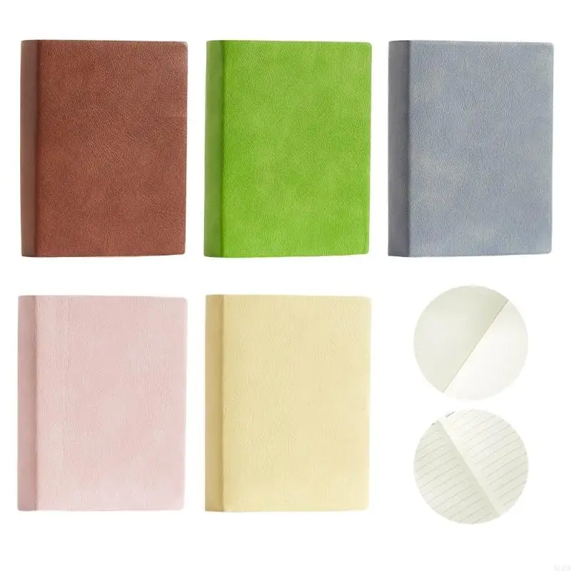 두꺼운 스케치북 두꺼운 가죽 노트북 640 페이지 저널링을 작성하기위한 장려/줄을 끄는 스케치 패드 드로잉 도서