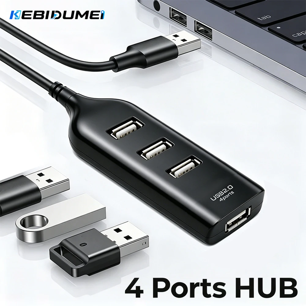 usb-хаб-kebidumei-с-4-портами-usb-разветвитель-otg-адаптер-usb-20-хаб-для-мыши-клавиатуры-ПК-ноутбука-macbook-pro-компьютерные-аксессуары