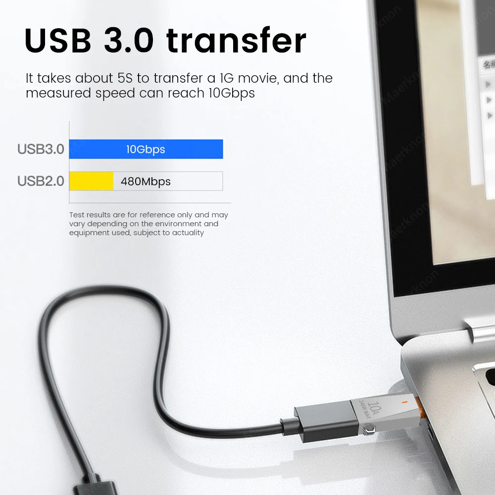 Переходник OTG с USB 240 на Type C, 10 А, 3,0 Вт