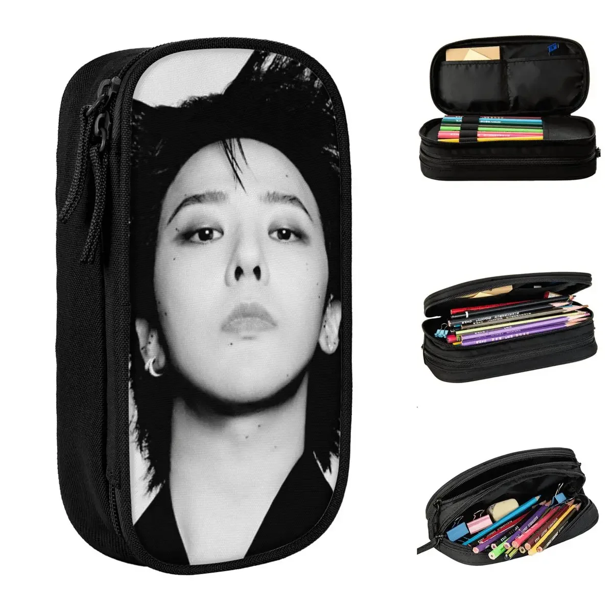 

G-Dragons 2025 World Tour Альбом Ubermensch Пенал Сумки для ручек Студенческие большие вместительные школьные подарочные пеналы